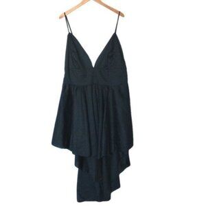 Viola Tank Dress Hi Low Black Plus size‎ 3X